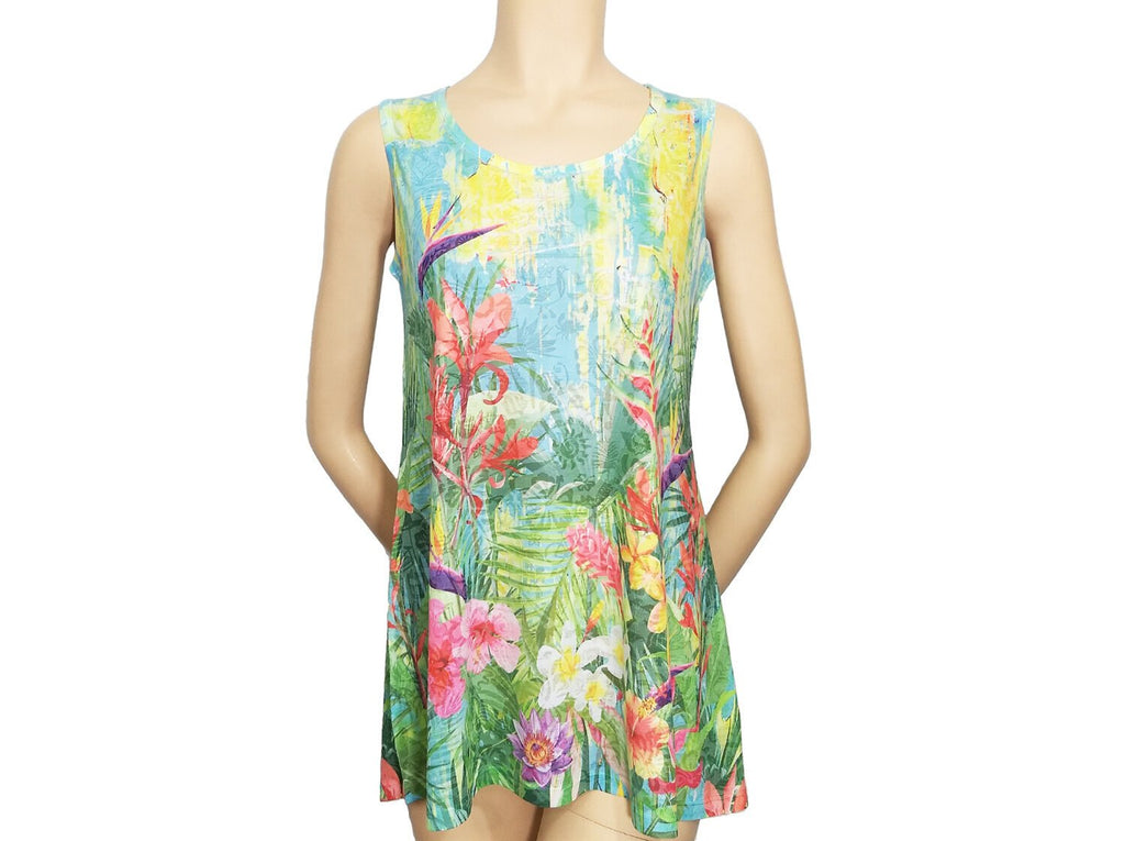 Sassy Nene Tropical Flowers Tank