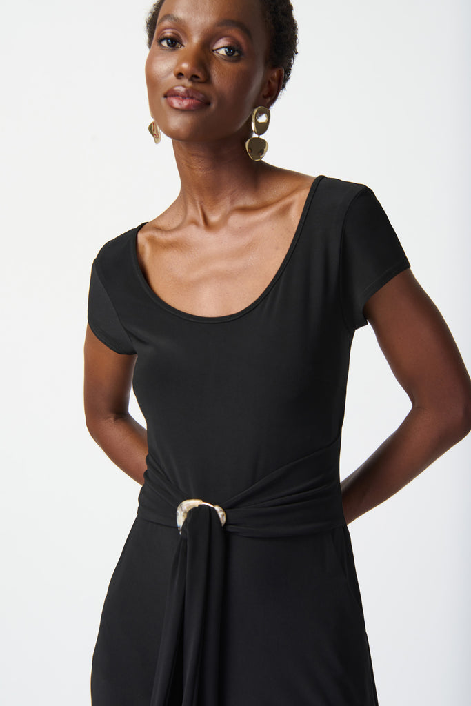 Joseph Ribkoff Silky Knit Culotte Leg Jumpsuit Moonbow Tropics