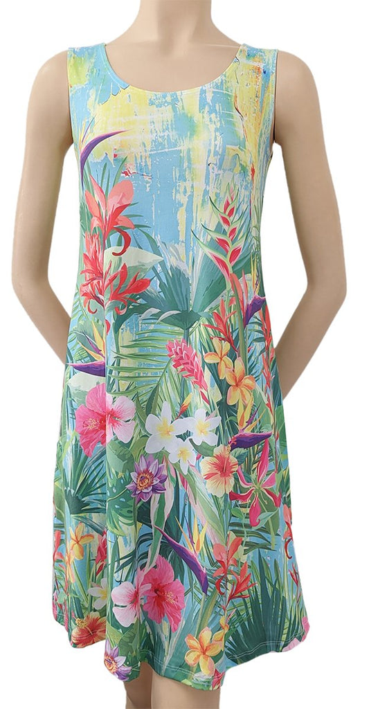 Sassy Nene Tropical Flowers Dress