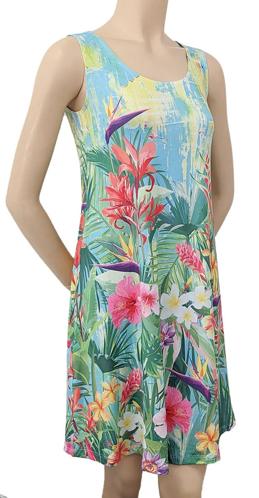 Sassy Nene Tropical Flowers Dress