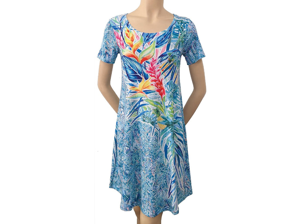 Sassy Nene Tropical  Ginger Flower Dress