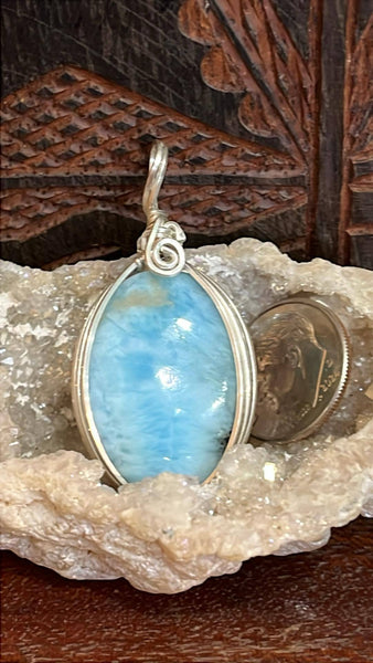 Larimar Oval Pendant