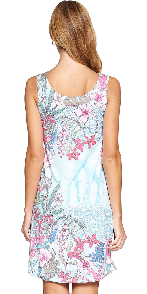 Sassy Nene Hibiscus Dress - Moonbow Tropics