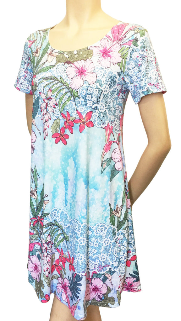 Sassy Nene Hibiscus Dress