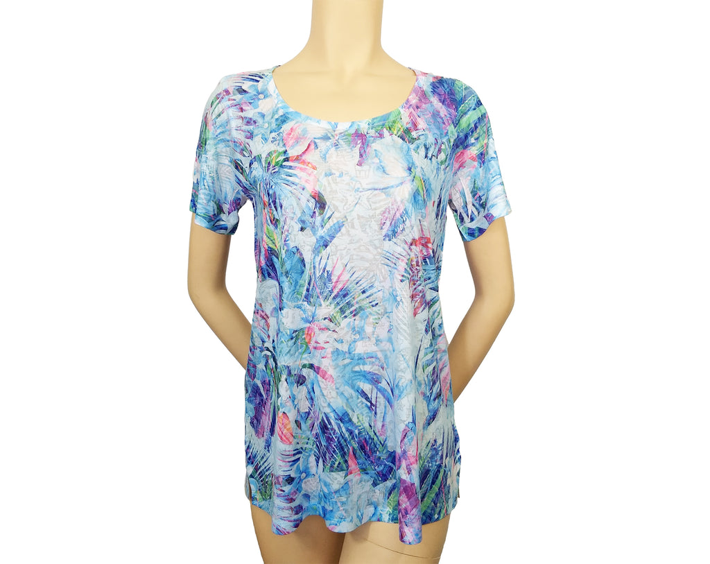 Sassy Nene Pearl Shell Top - Moonbow Tropics