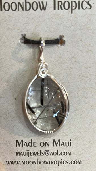 Black Tourmalinated Quartz