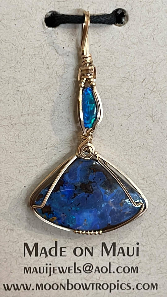 Australian Boulder Opal Pendant