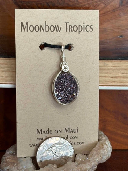 DRUSY CRYSTAL PENDANT