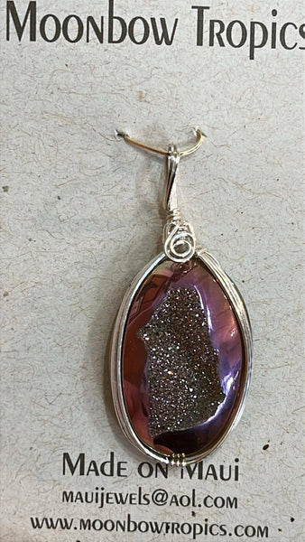 DRUSY CRYSTAL PENDANT