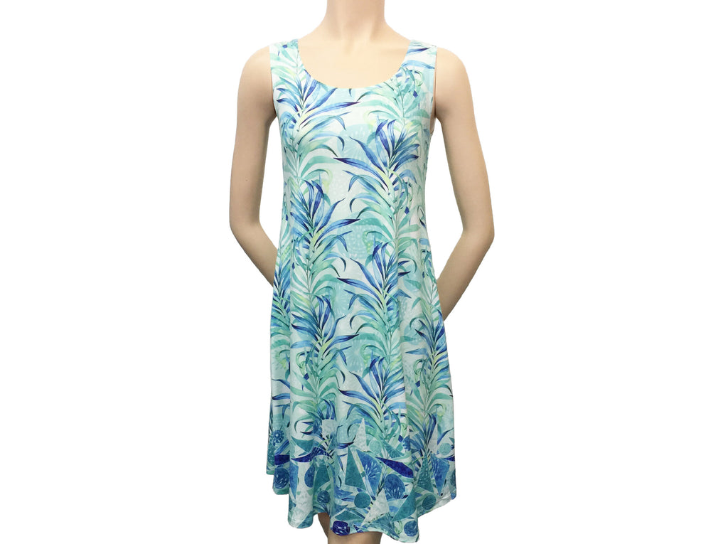 Sassy Nene Tropical Leaves Dress - Moonbow Tropics