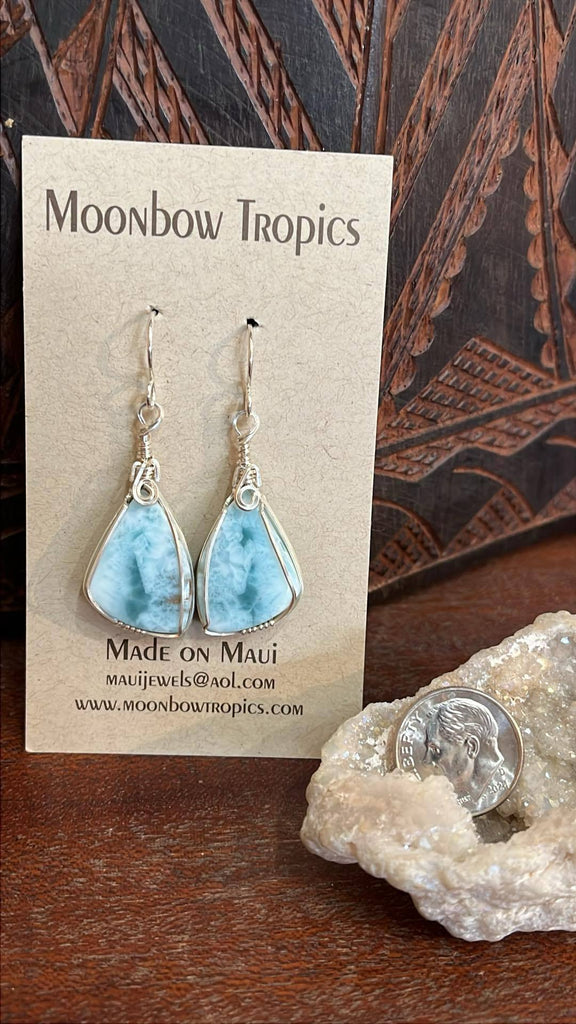Larimar earrings