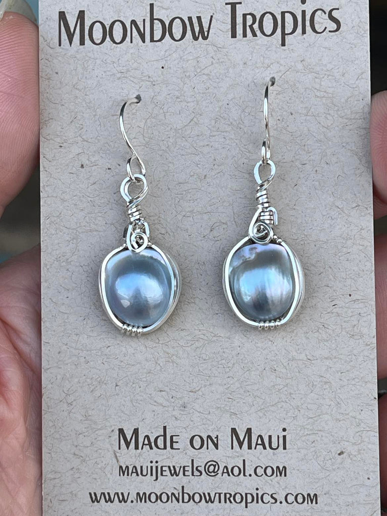 MABE BLISTER PEARL EARRINGS