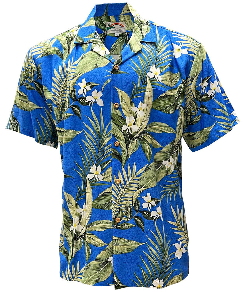 PARADISE FOUND WHITE GINGER BLUE - Moonbow Tropics