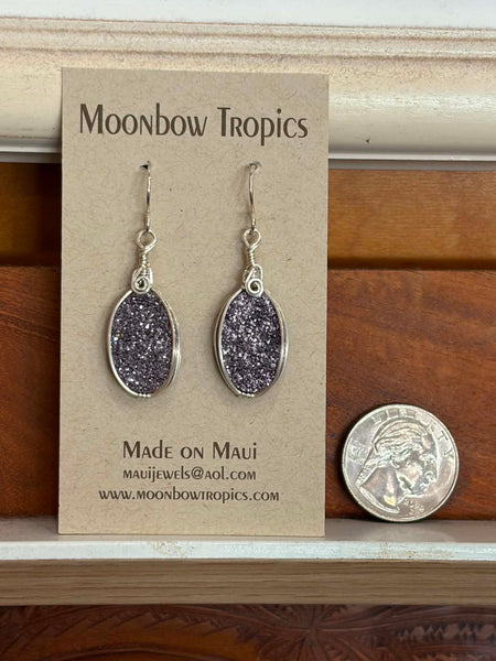 DRUSY CRYSTAL EARRINGS - Moonbow Tropics